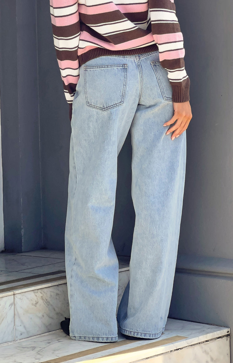 Carrie Light Wash Low Rise Jeans
